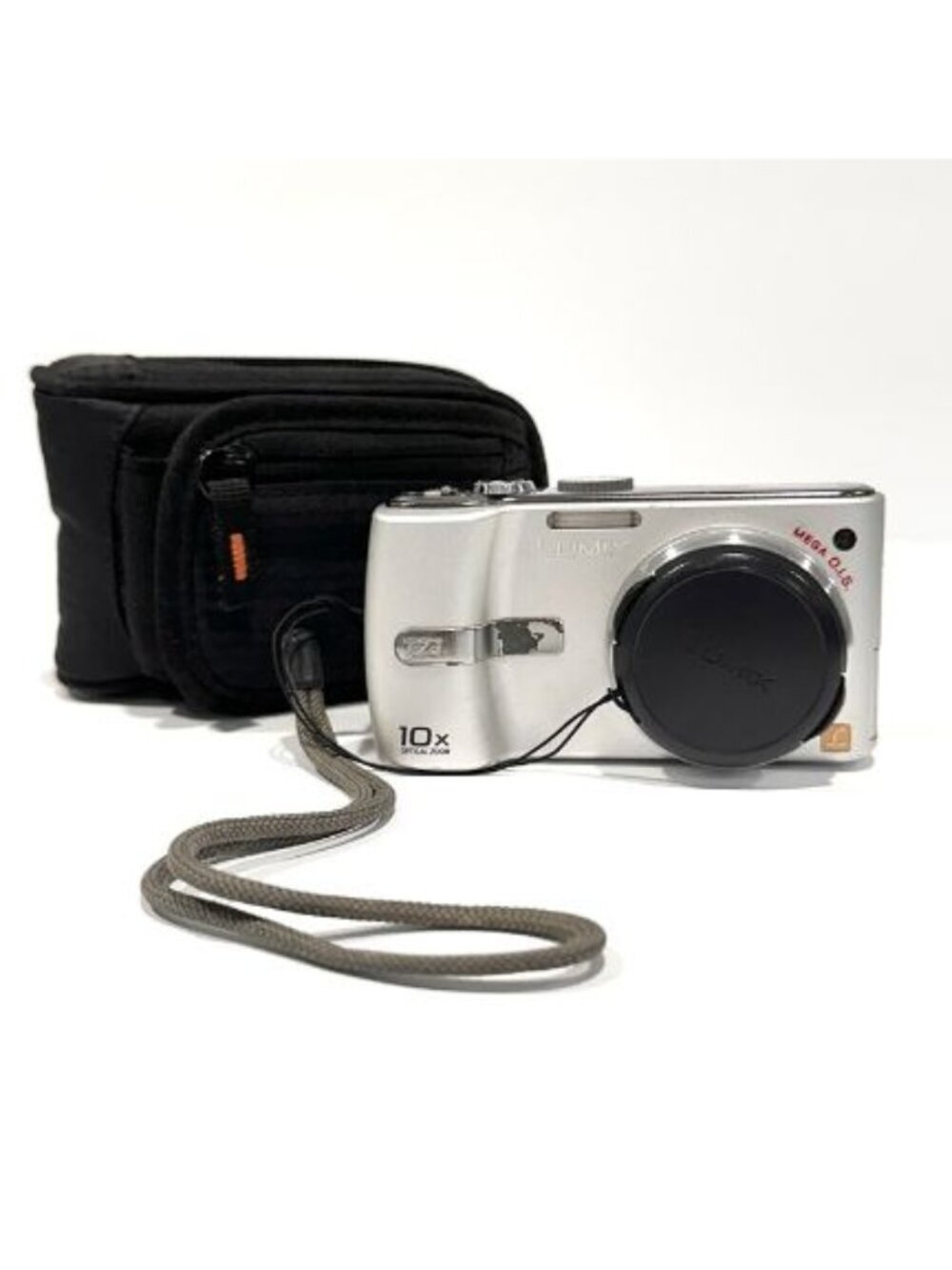 Y2K Panasonic DMC-T21 Lumix Mega O.I.S. Digital Camera w/ Battery & Case